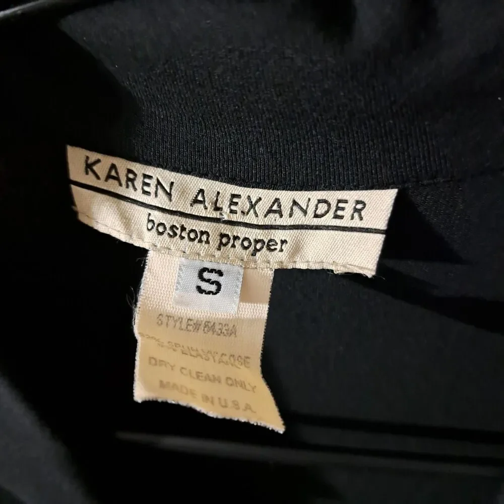 Karen Alexander Boston Proper Dress Women's Size s Deep V Neck T Shirt - Picture 2 of 6